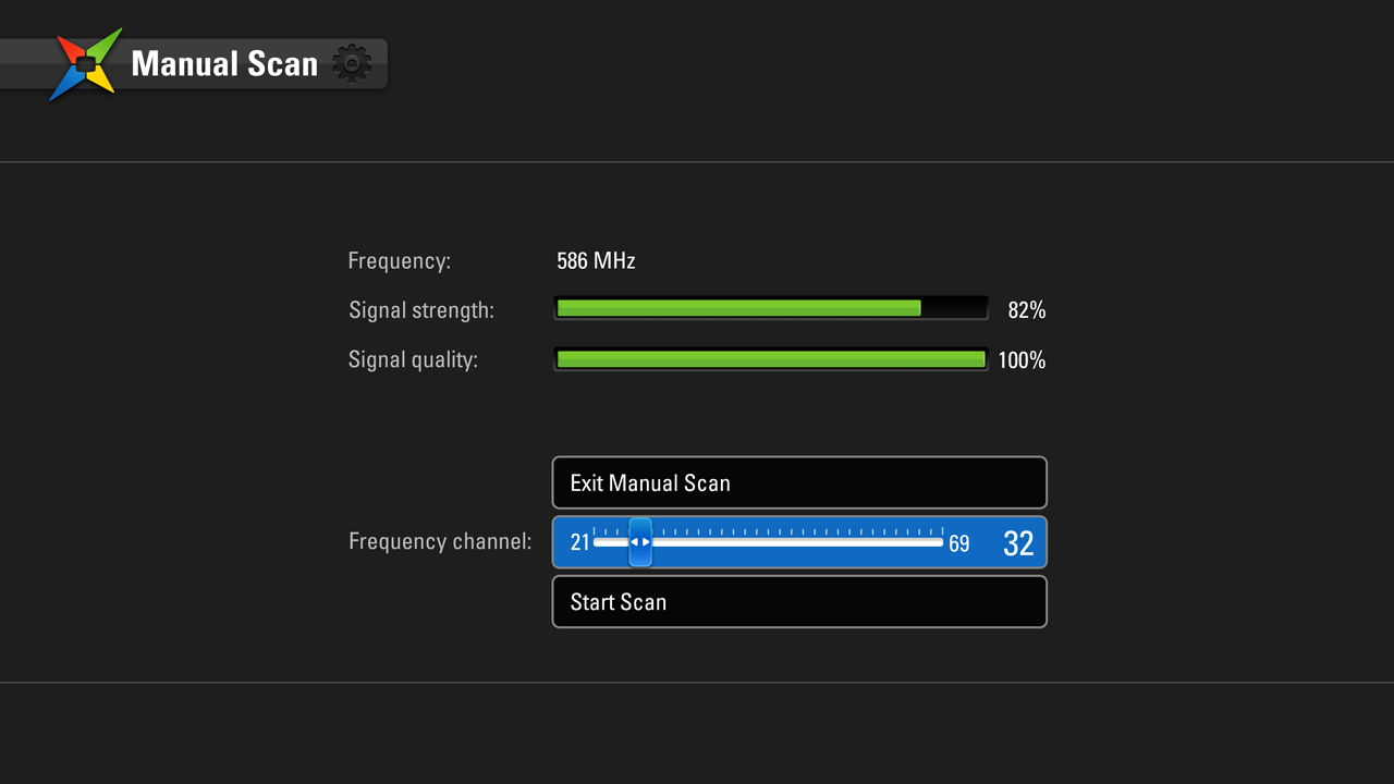 Manual Channel Scan